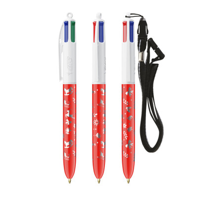 BIC® 4 Colours® ballpen + Lanyard